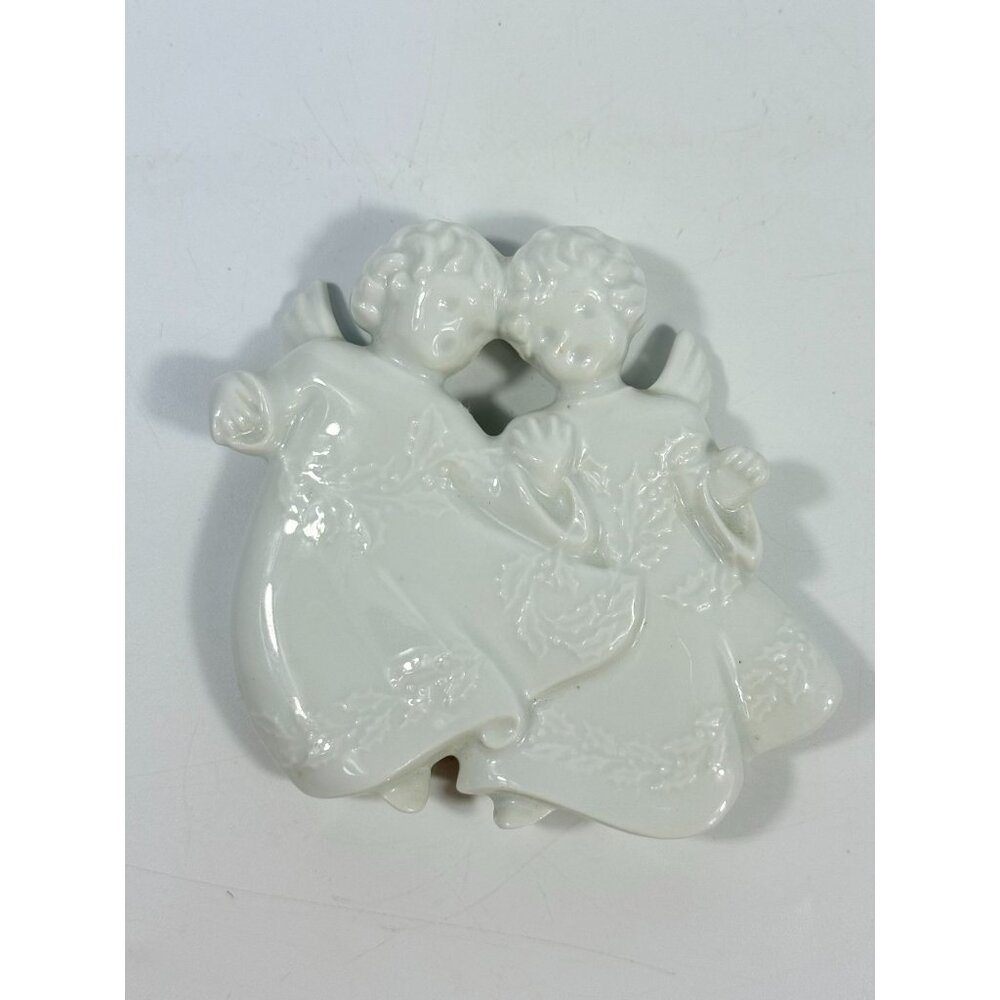 Christmas Tree Ornament Caroling Angels Haviland Limoges Signed France 1982 - Picture 13 of 16